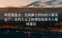 微密圈盘点：丑闻最少99%的人都误会了，业内人士上榜理由极其令人暧昧蔓延